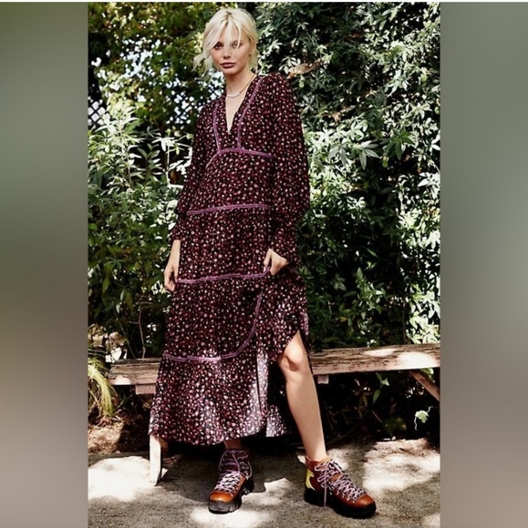 Free People Retro Floral Maxi Dress - Picture 13 of 14